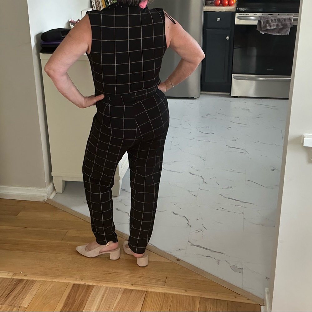 Black and white jumpsuit  overseas in Ireland quiz boutique